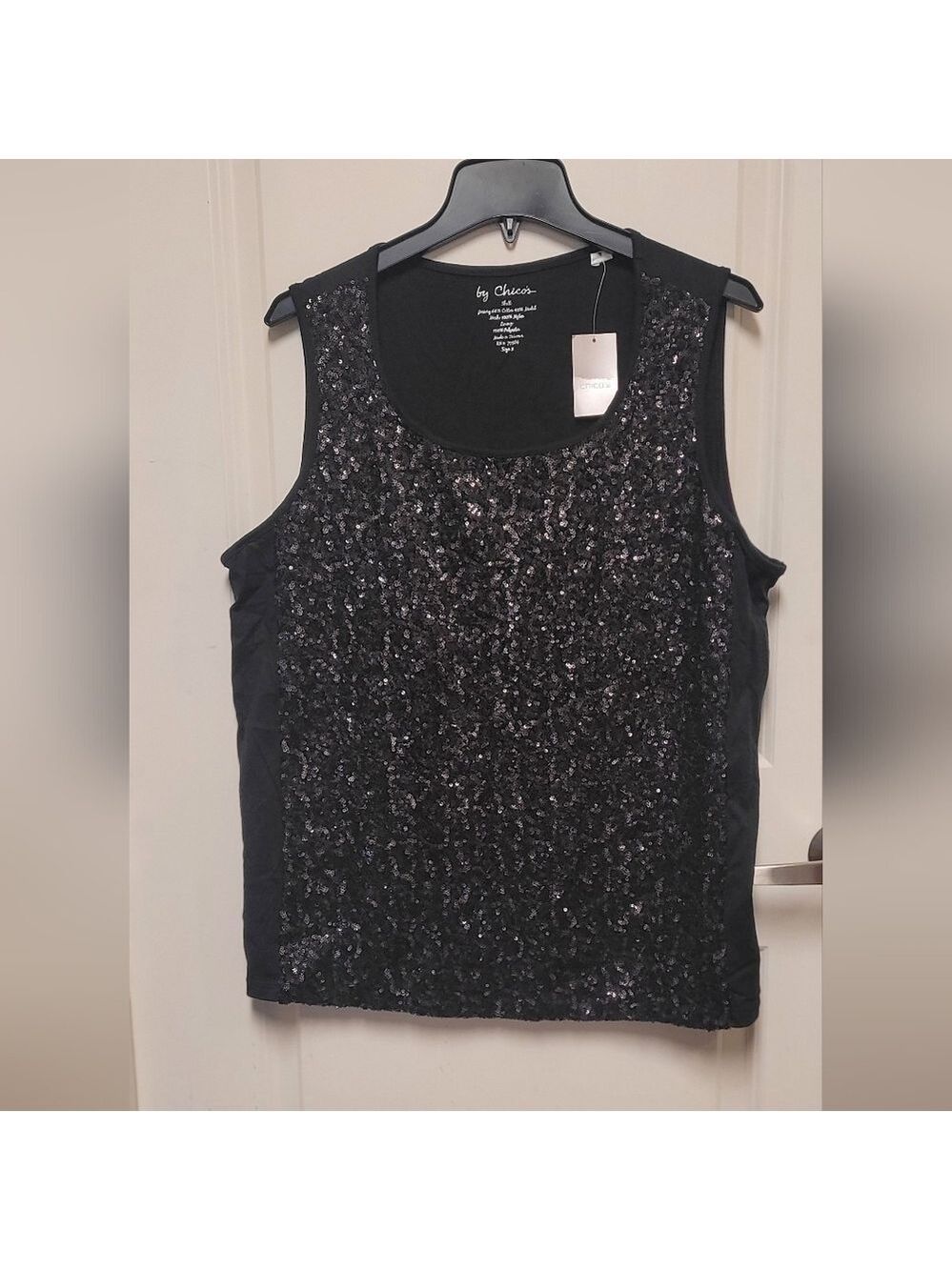NWT Chico's Shimmer Glimmer Tank Top Sz 3